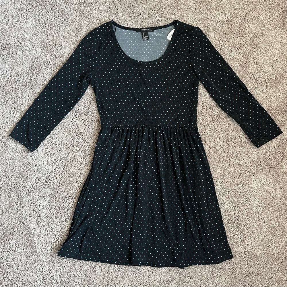 NWT Long Sleeve Women’s Polka Dot Skater Dress
